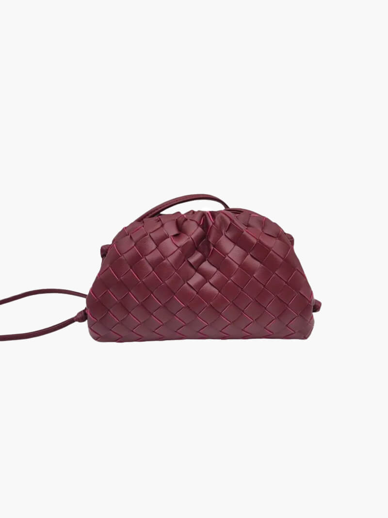 Sac Bandoulière Femme avec Motif Tissé en Cuir Lucyle