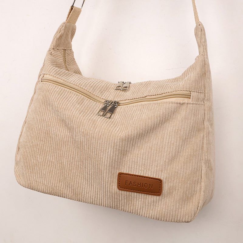 Sac Bandoulière Femme avec Velours Côtelé Lucyle