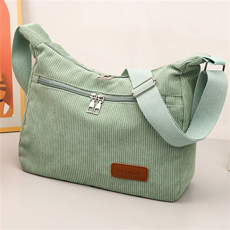 Sac Bandoulière Femme avec Velours Côtelé Lucyle