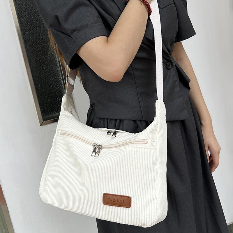 Sac Bandoulière Femme avec Velours Côtelé Lucyle