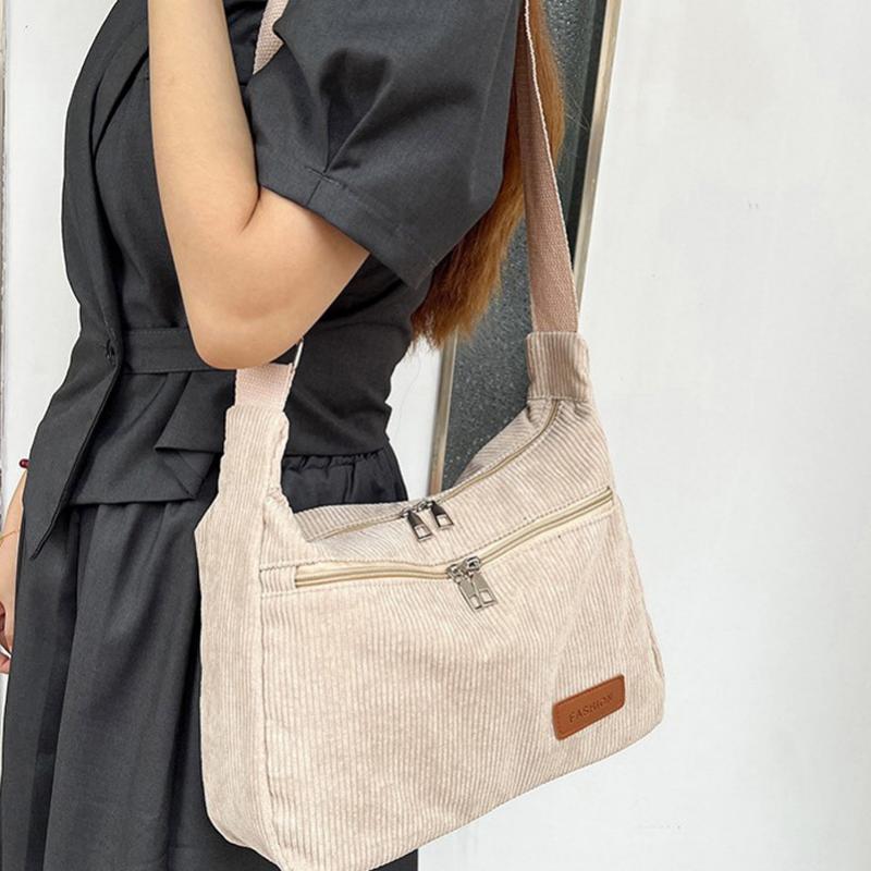 Sac Bandoulière Femme avec Velours Côtelé Lucyle