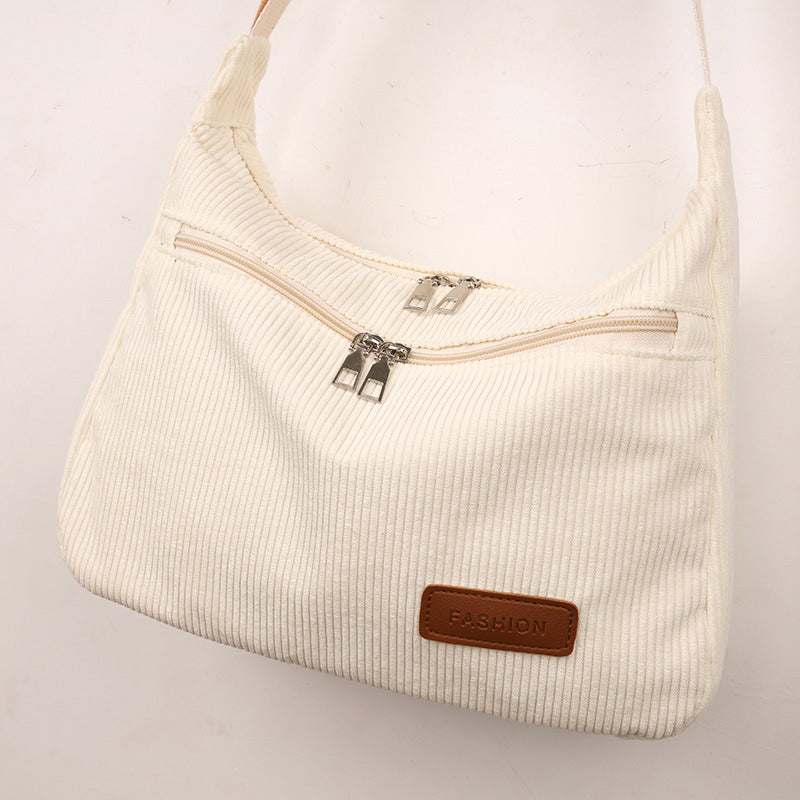 Sac Bandoulière Femme avec Velours Côtelé Lucyle