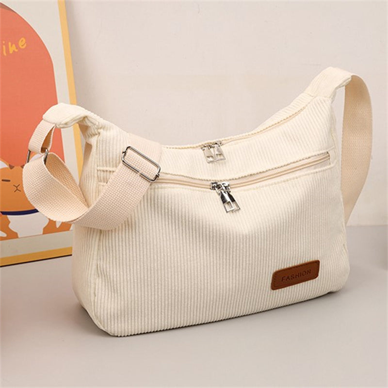 Sac Bandoulière Femme avec Velours Côtelé Lucyle