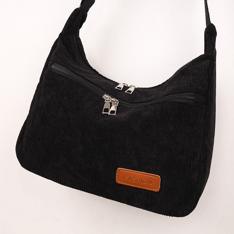 Sac Bandoulière Femme avec Velours Côtelé Lucyle