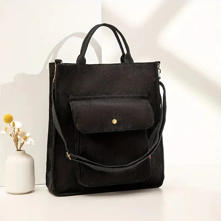 Sac Bandoulière Femme en Velours Côtelé avec Design Élégant Lucyle