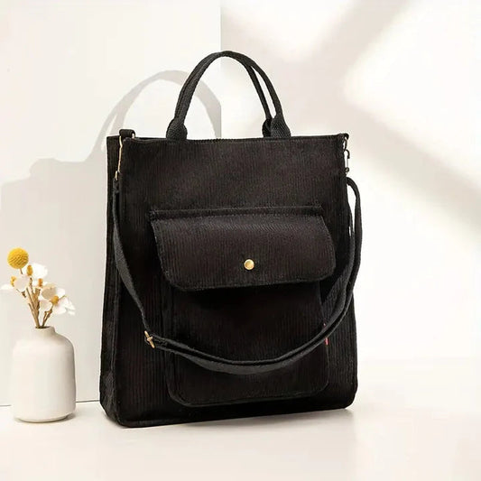 Sac Bandoulière Femme en Velours Côtelé avec Design Élégant Lucyle