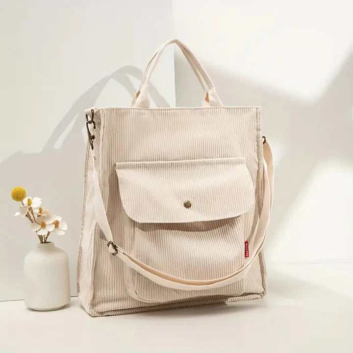 Sac Bandoulière Femme en Velours Côtelé avec Design Élégant Lucyle