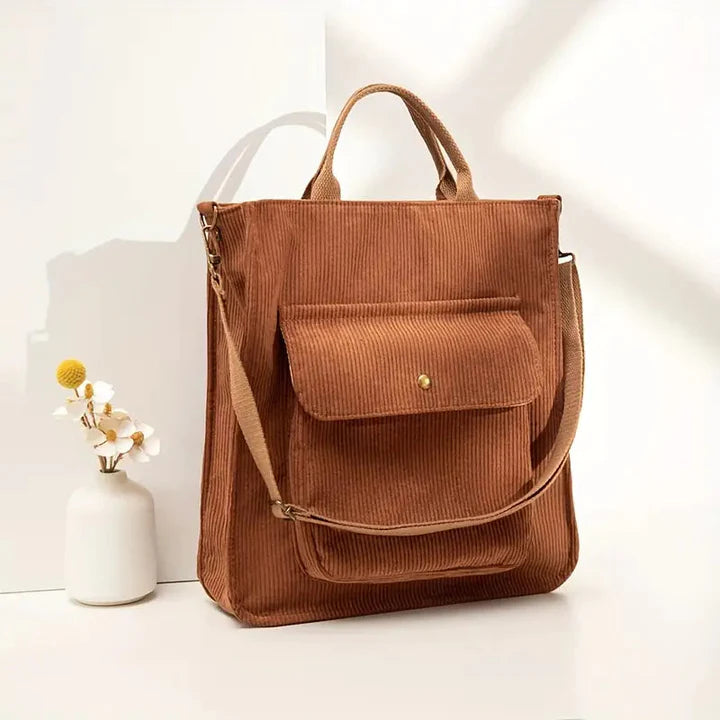 Sac Bandoulière Femme en Velours Côtelé avec Design Élégant Lucyle