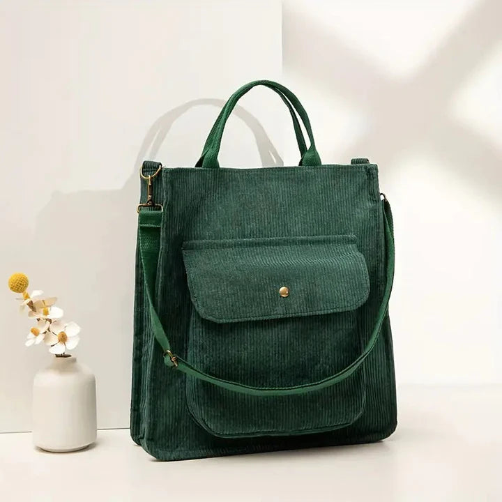 Sac Bandoulière Femme en Velours Côtelé avec Design Élégant Lucyle