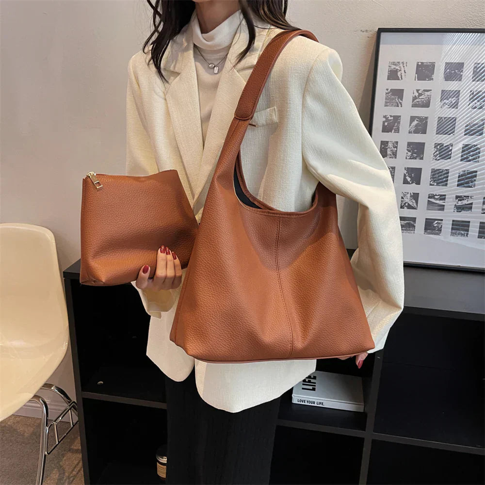 Sac Hobo Femme avec Cuir Végétalien Spacieux Lucyle