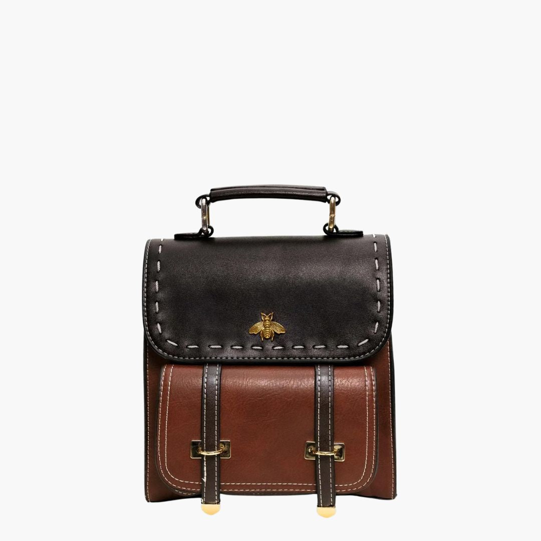 Sac à Dos Femme avec Design Vintage en Cuir Végétalien Lucyle
