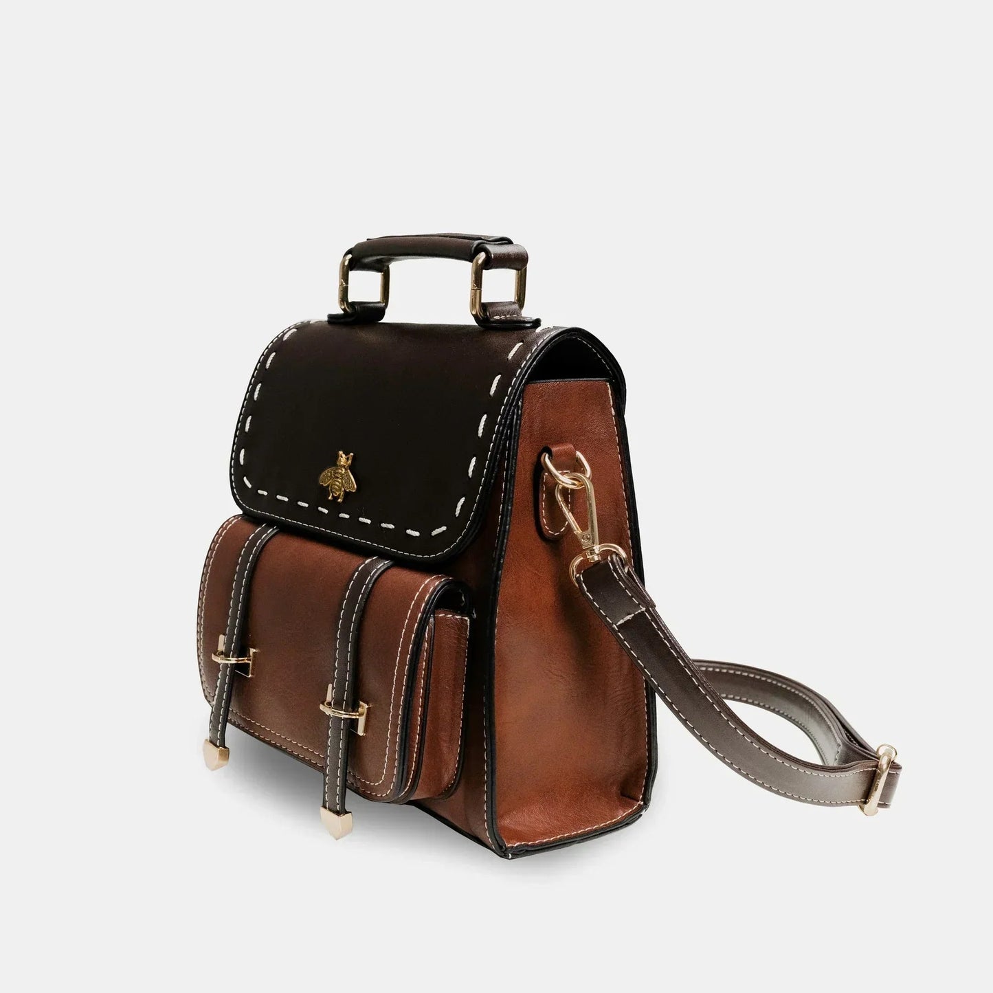 Sac à Dos Femme avec Design Vintage en Cuir Végétalien Lucyle