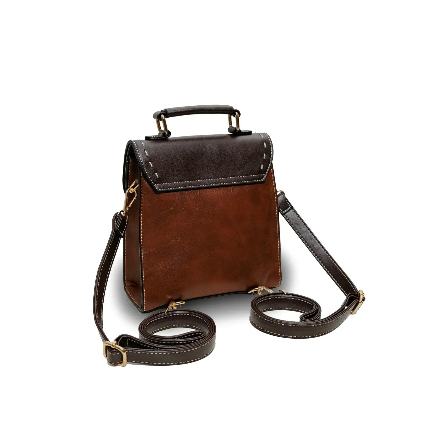 Sac à Dos Femme avec Design Vintage en Cuir Végétalien Lucyle