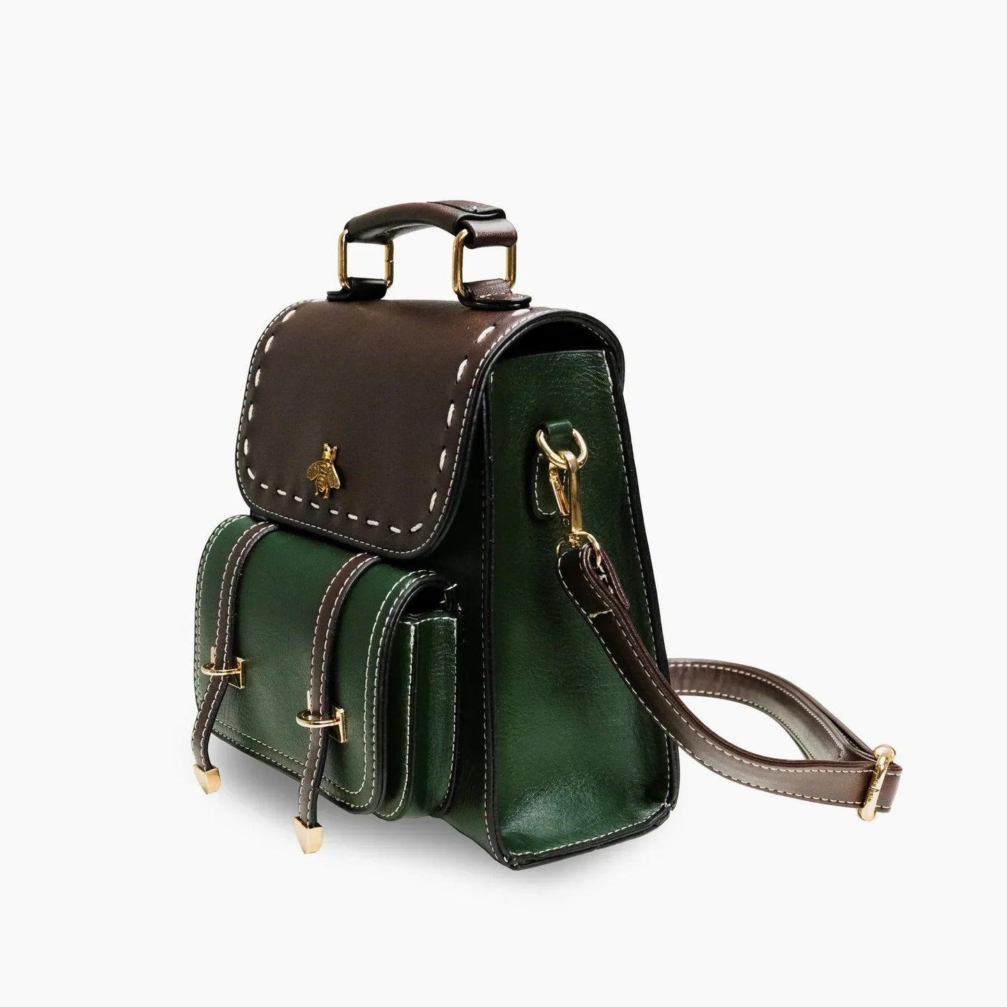 Sac à Dos Femme avec Design Vintage en Cuir Végétalien Lucyle