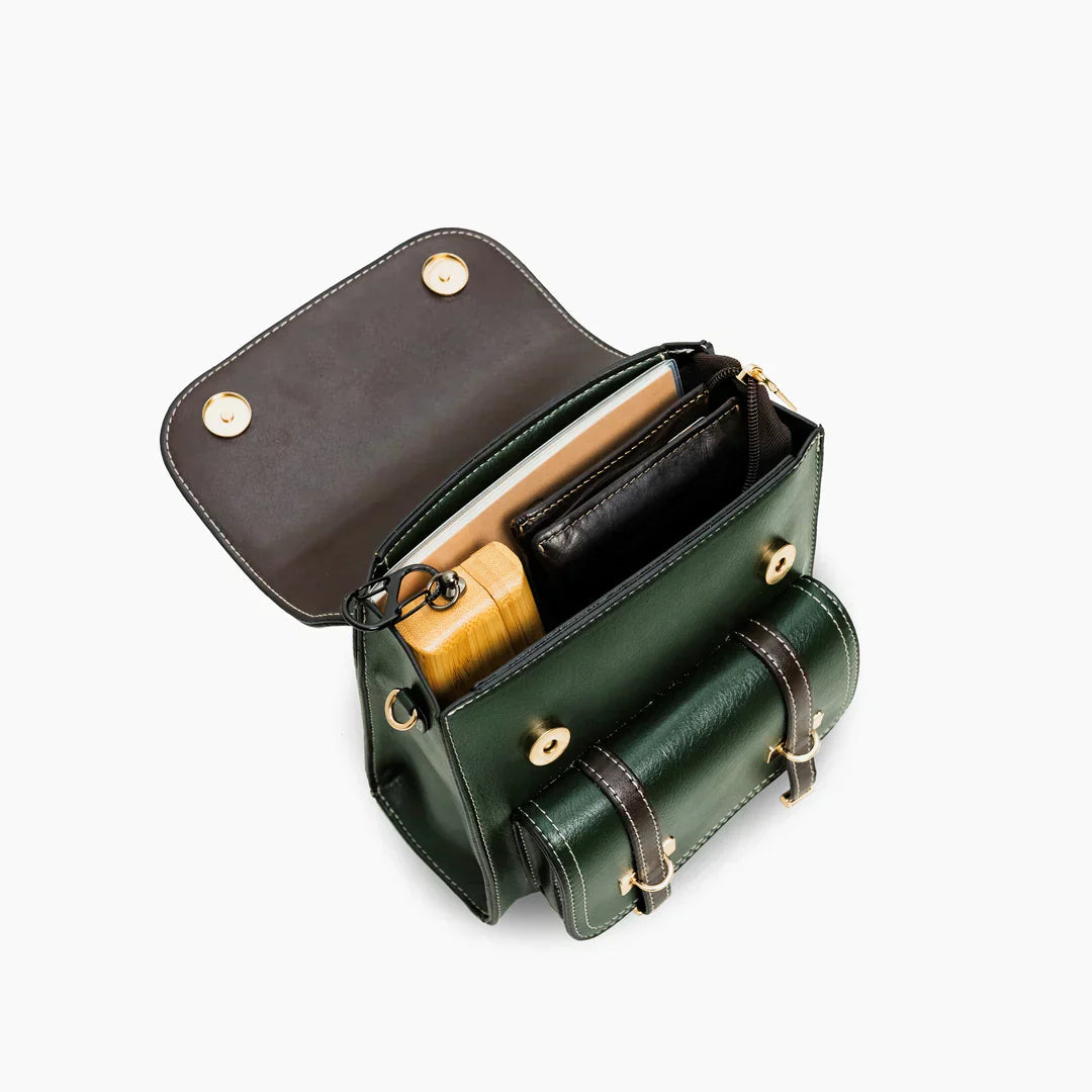 Sac à Dos Femme avec Design Vintage en Cuir Végétalien Lucyle