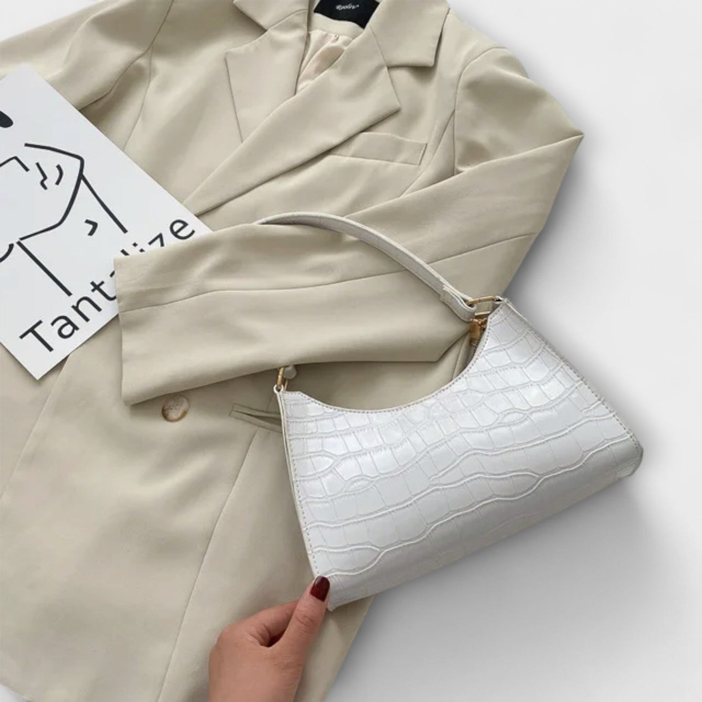 Sac en Cuir Femme avec Finition Brillante Lucyle