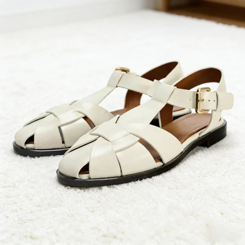 Sandales Femme avec Boucle Métallique et Semelle Confortable Lucyle