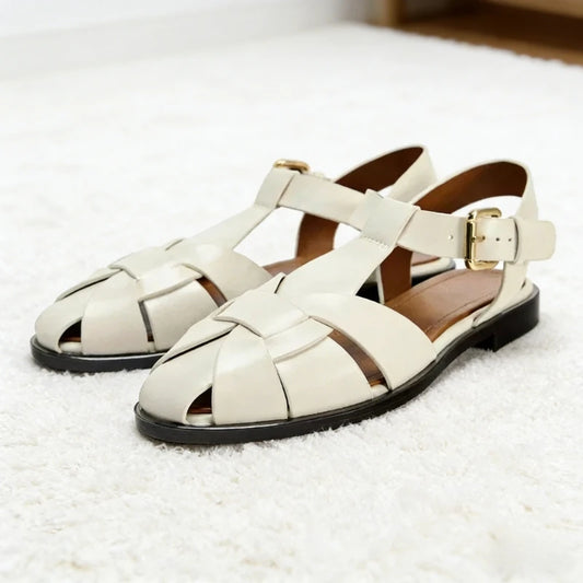 Sandales Femme avec Boucle Métallique et Semelle Confortable Lucyle