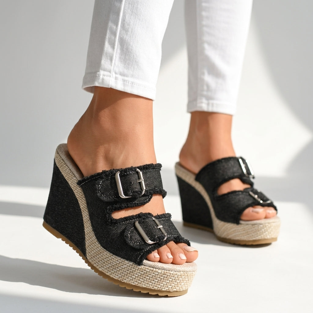 Sandales Femme avec Bride Effilochée Lucyle