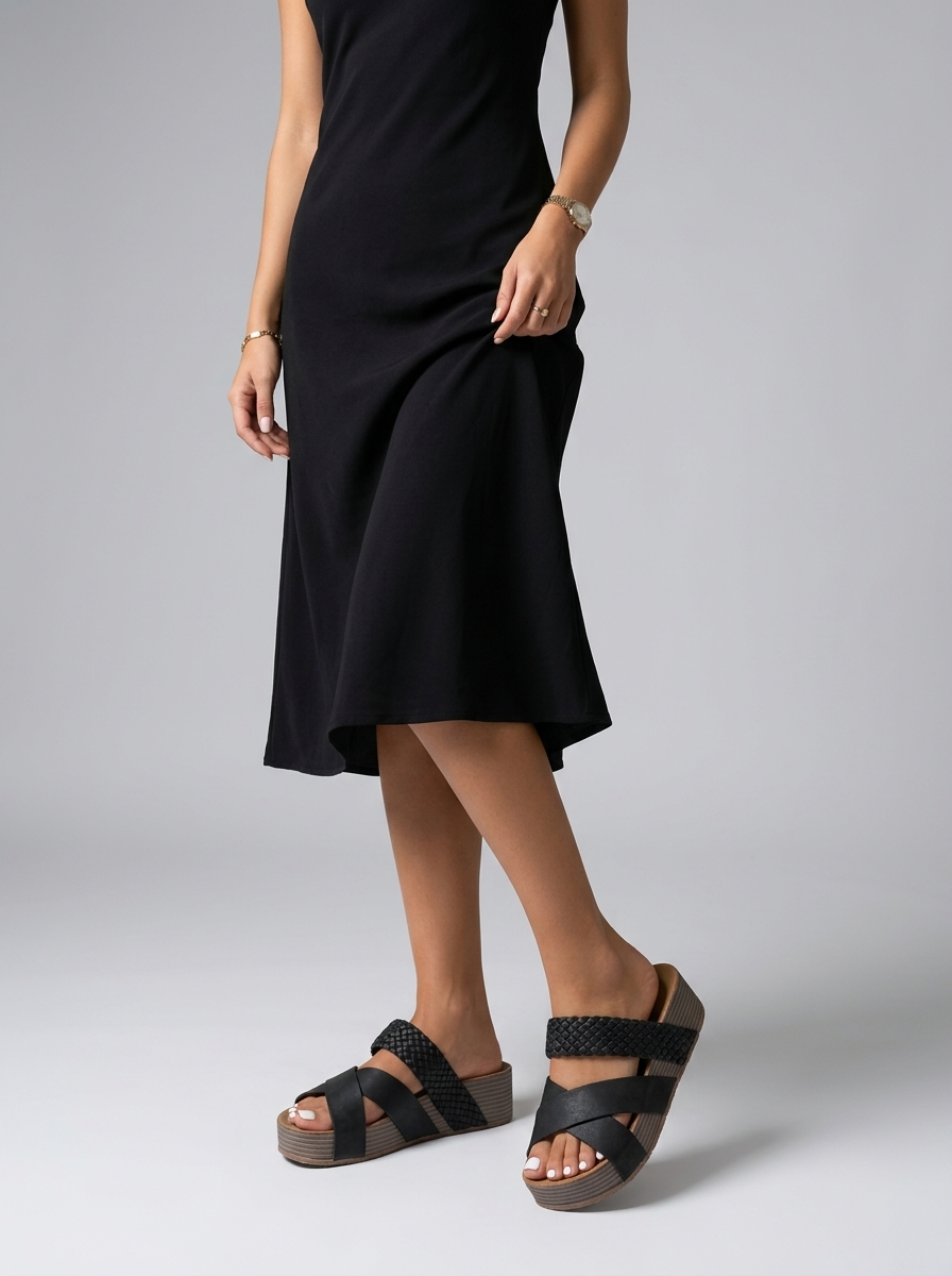 Sandales Femme avec Bride Tressée et Semelle Souple Lucyle
