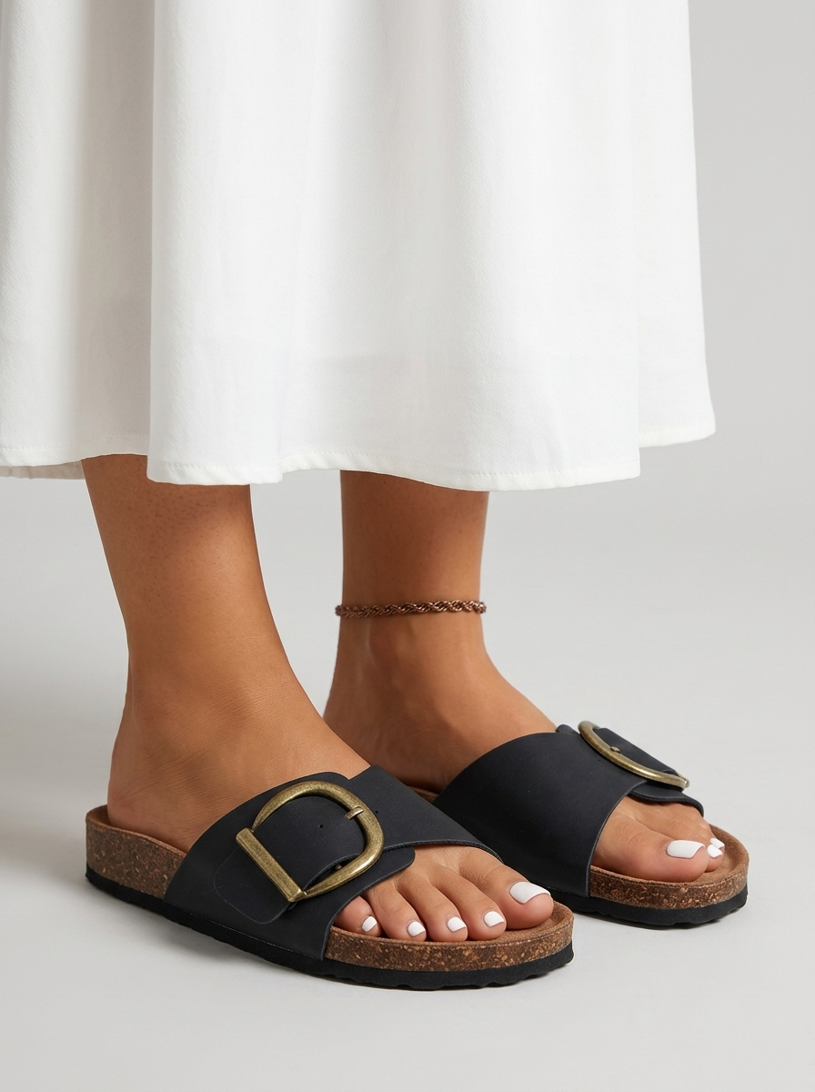 Sandales Femme avec Bride à Boucle et Semelle Souple Lucyle