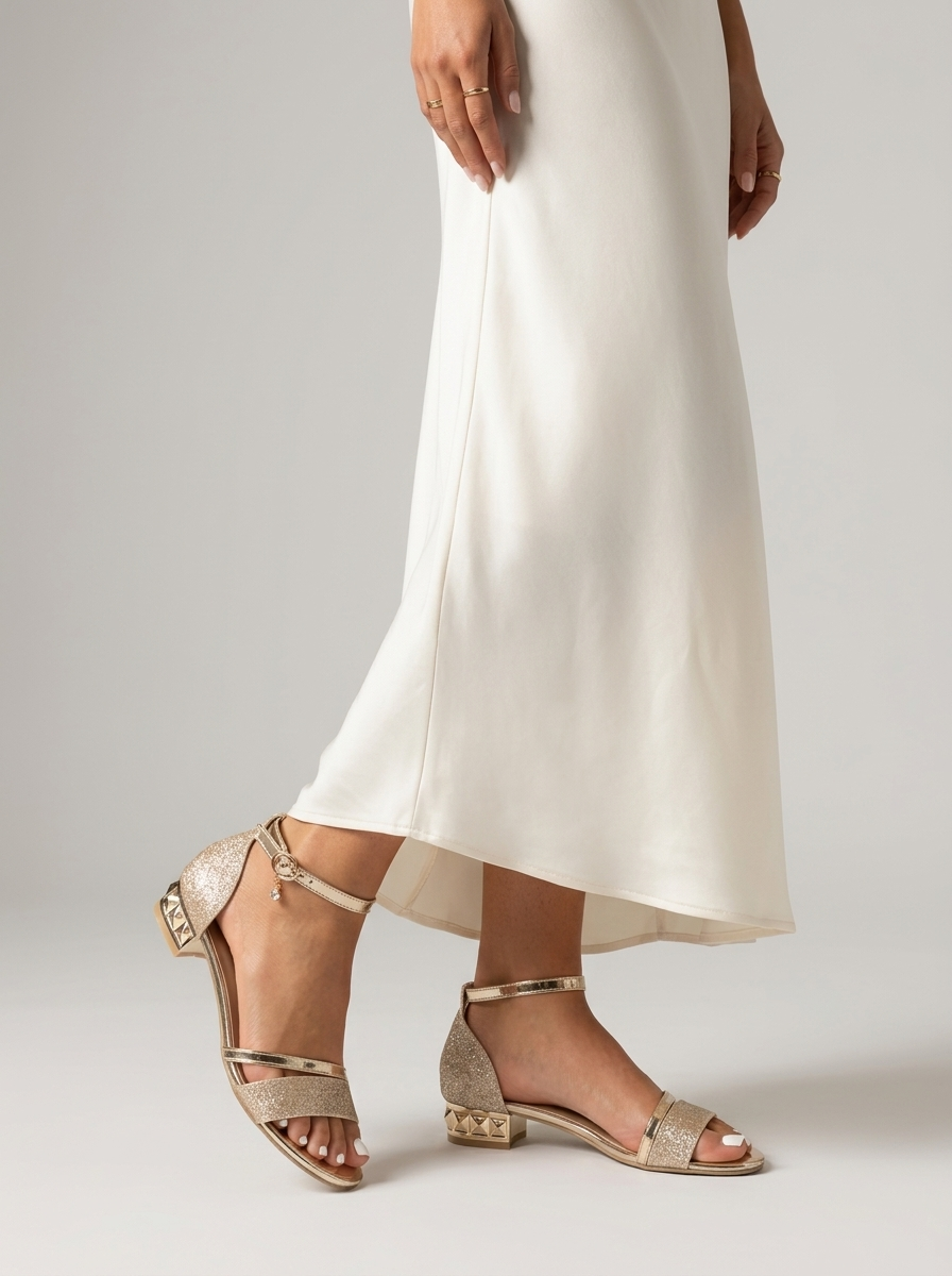 Sandales Femme avec Bride de Cheville et Talon Bloc Lucyle