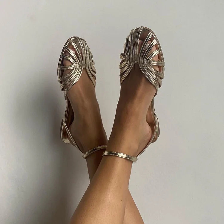 Sandales Femme avec Brides Inspirées des Bijoux Lucyle