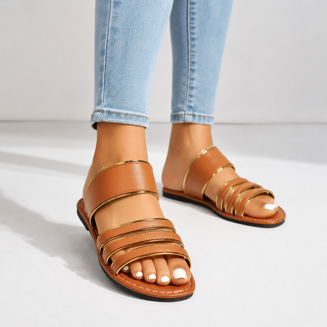 Sandales Femme avec Brides Sculptées Lucyle