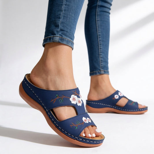 Sandales Femme avec Broderie Florale Lucyle