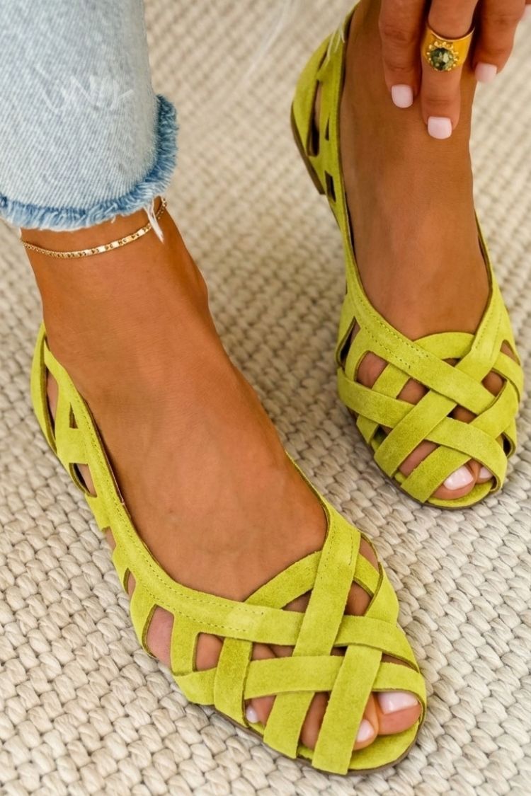 Sandales Femme avec Design Tissé et Confort Lucyle