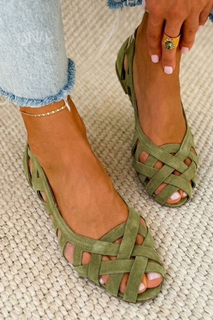 Sandales Femme avec Design Tissé et Confort Lucyle