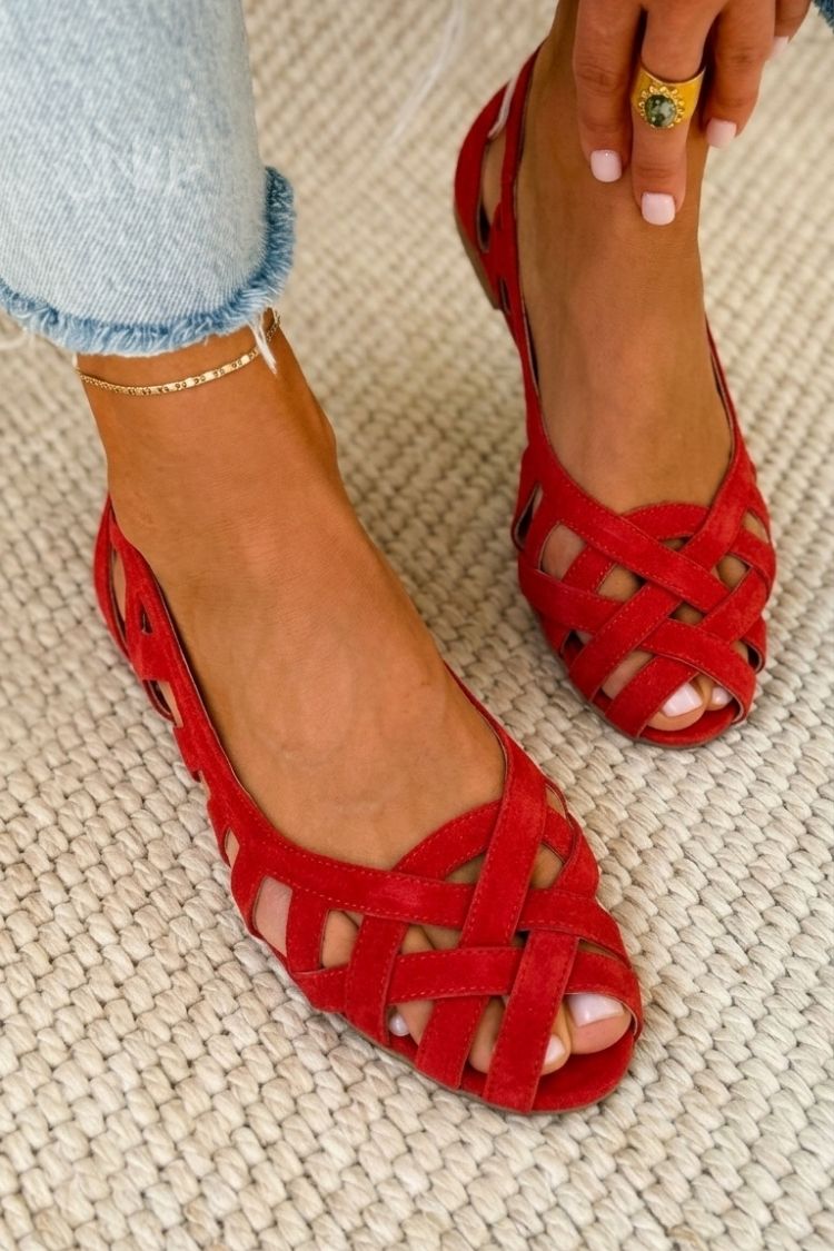 Sandales Femme avec Design Tissé et Confort Lucyle