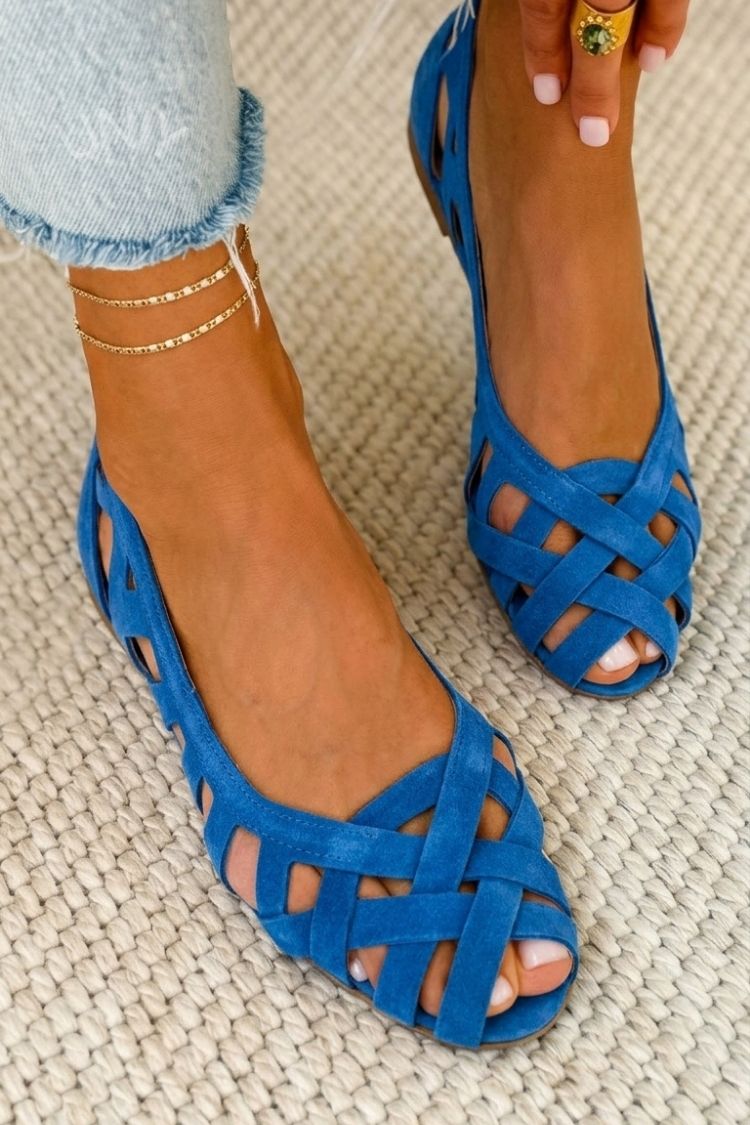 Sandales Femme avec Design Tissé et Confort Lucyle