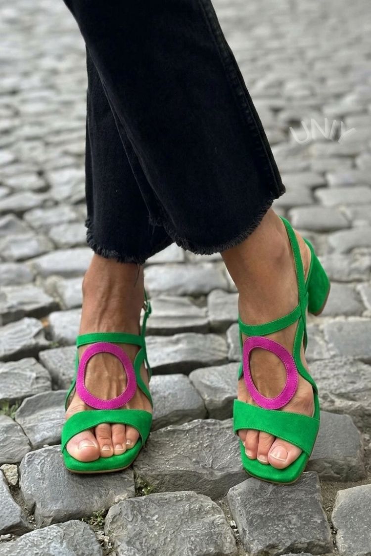 Sandales Femme avec Détail Circulaire Élegant Lucyle