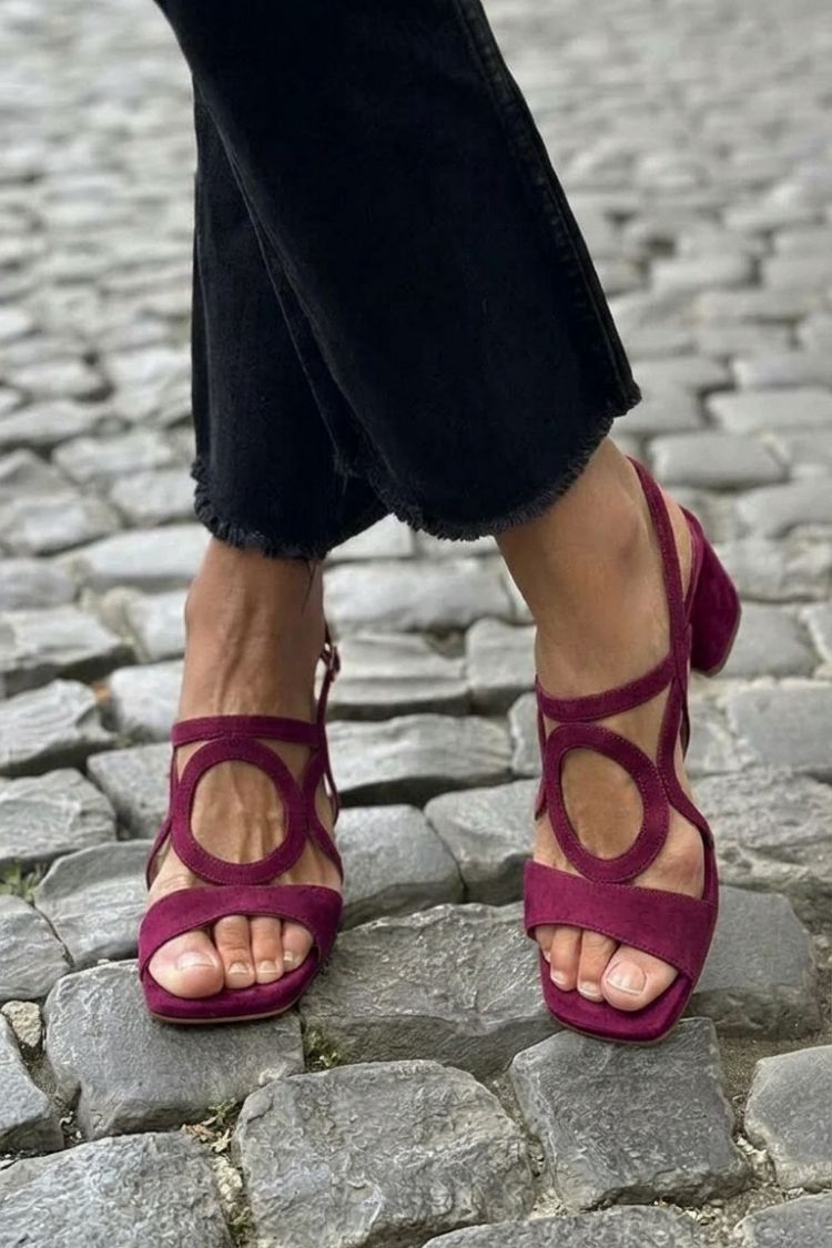 Sandales Femme avec Détail Circulaire Élegant Lucyle