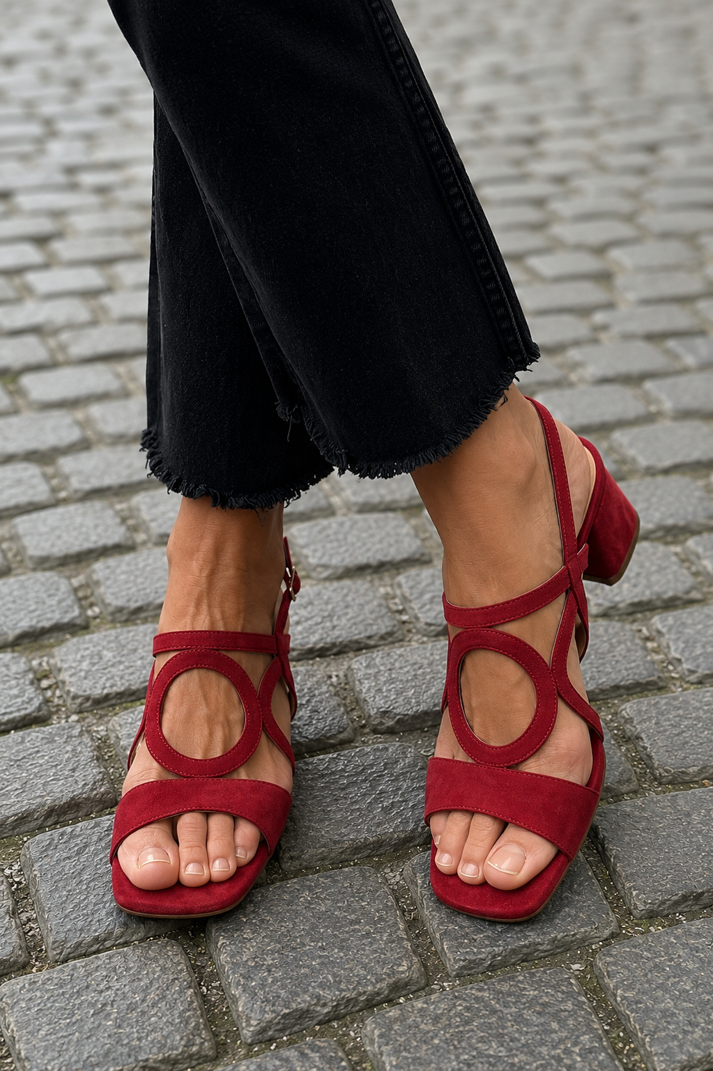 Sandales Femme avec Détail Circulaire Élegant Lucyle
