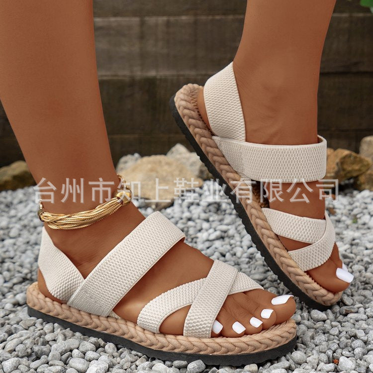 Sandales Femme avec Détail Tressé Lucyle