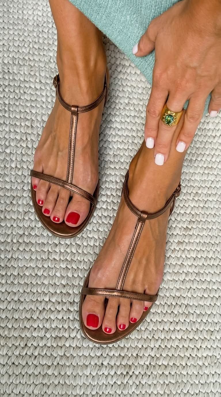Sandales Femme avec Détails Dorés Lucyle