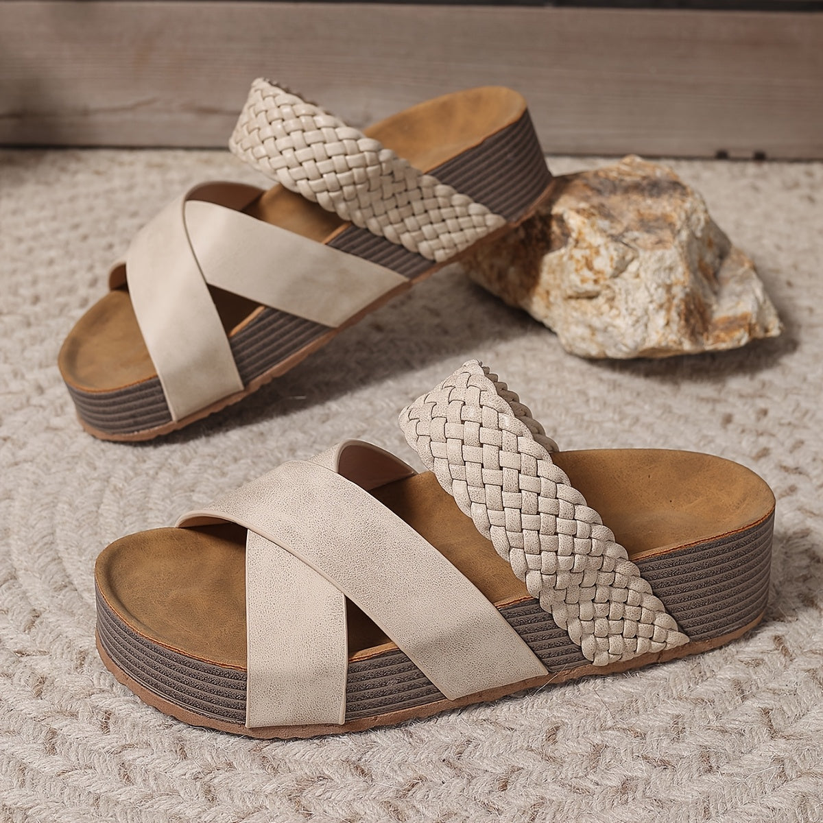 Sandales Femme avec Lanières Croisées Lucyle
