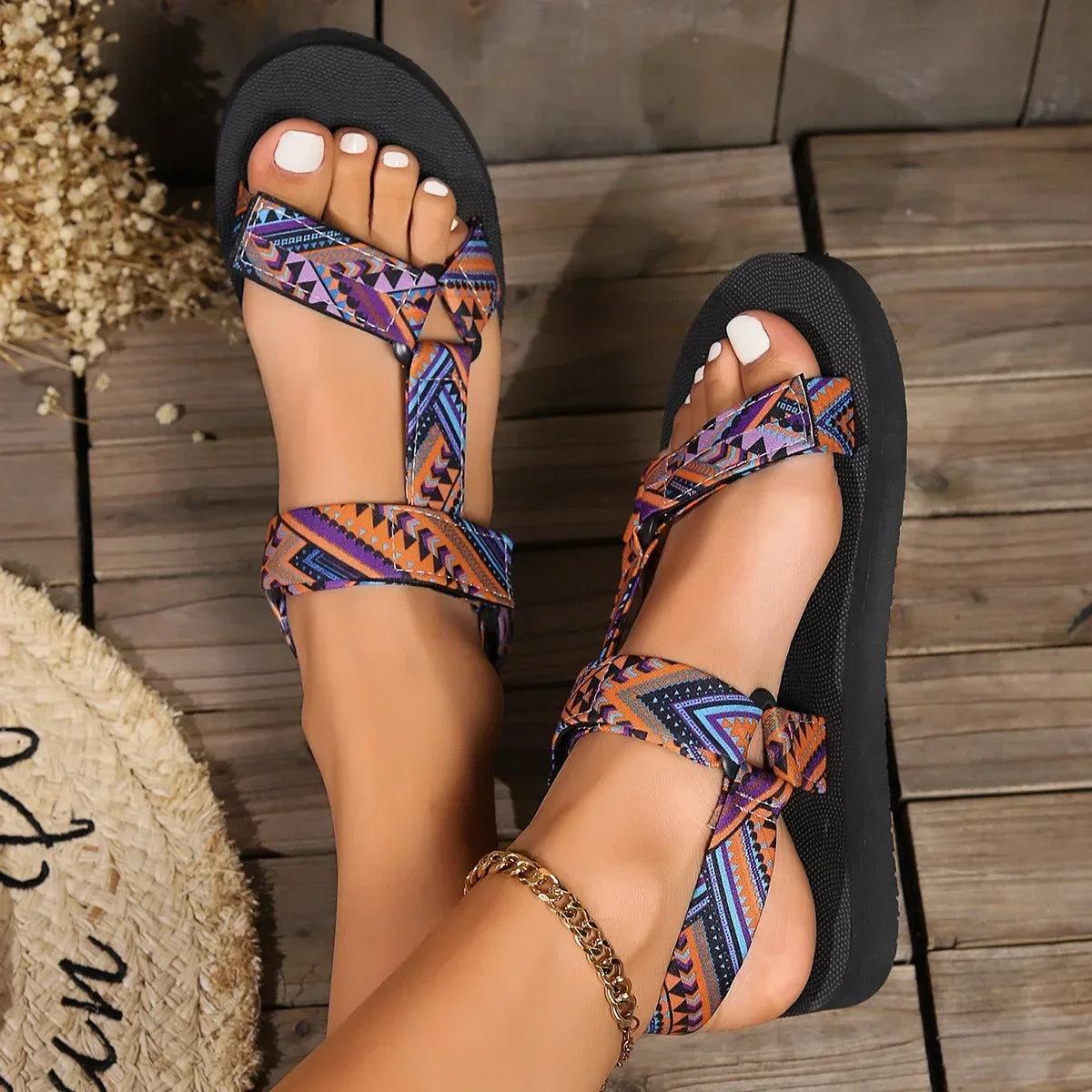 Sandales Femme avec Sangle de Cheville Réglable Lucyle
