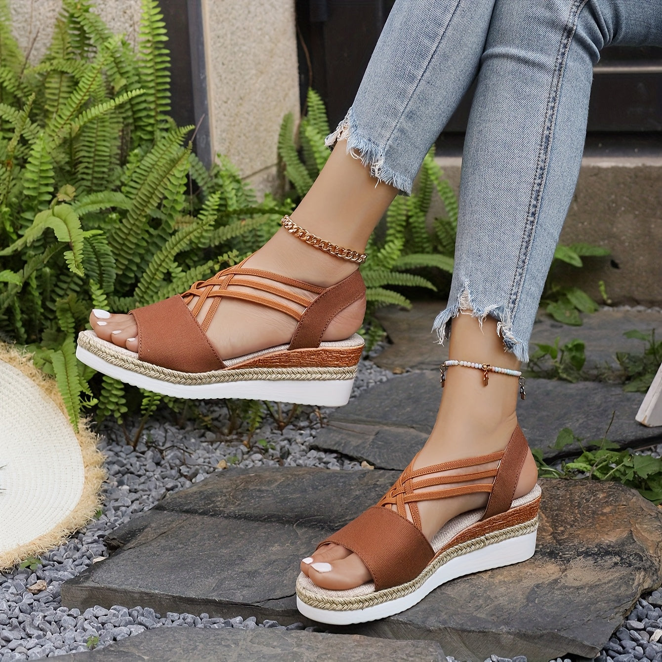 Sandales Femme avec Sangles Élastiques Lucyle