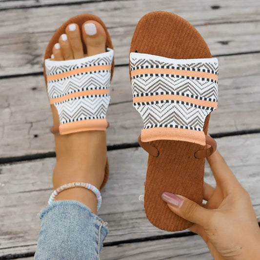 Sandales Femme avec Sangles Tissées Confortables Lucyle
