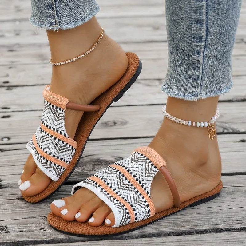 Sandales Femme avec Sangles Tissées Confortables Lucyle