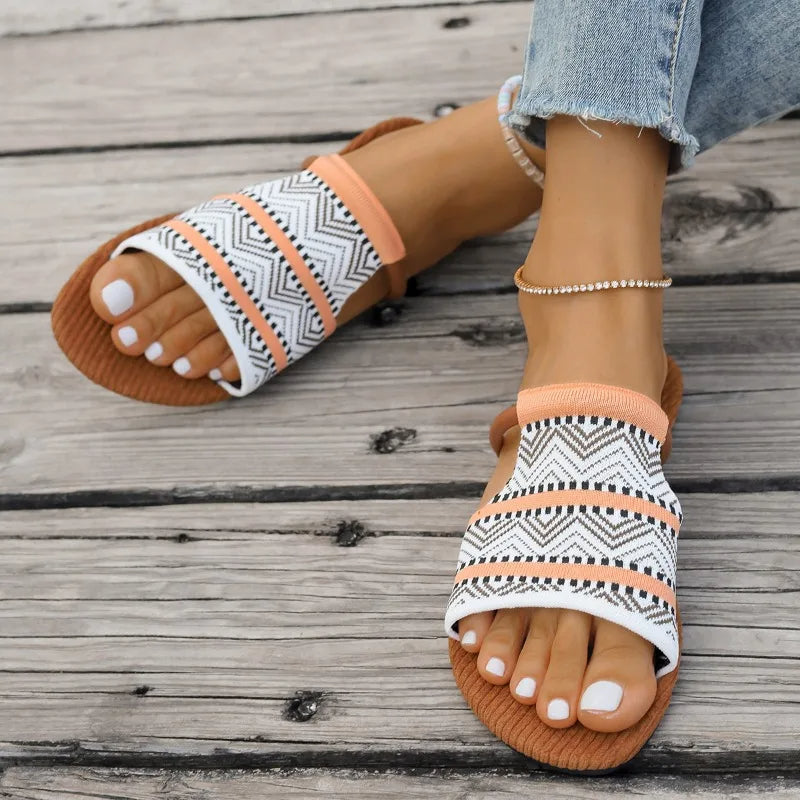 Sandales Femme avec Sangles Tissées Confortables Lucyle
