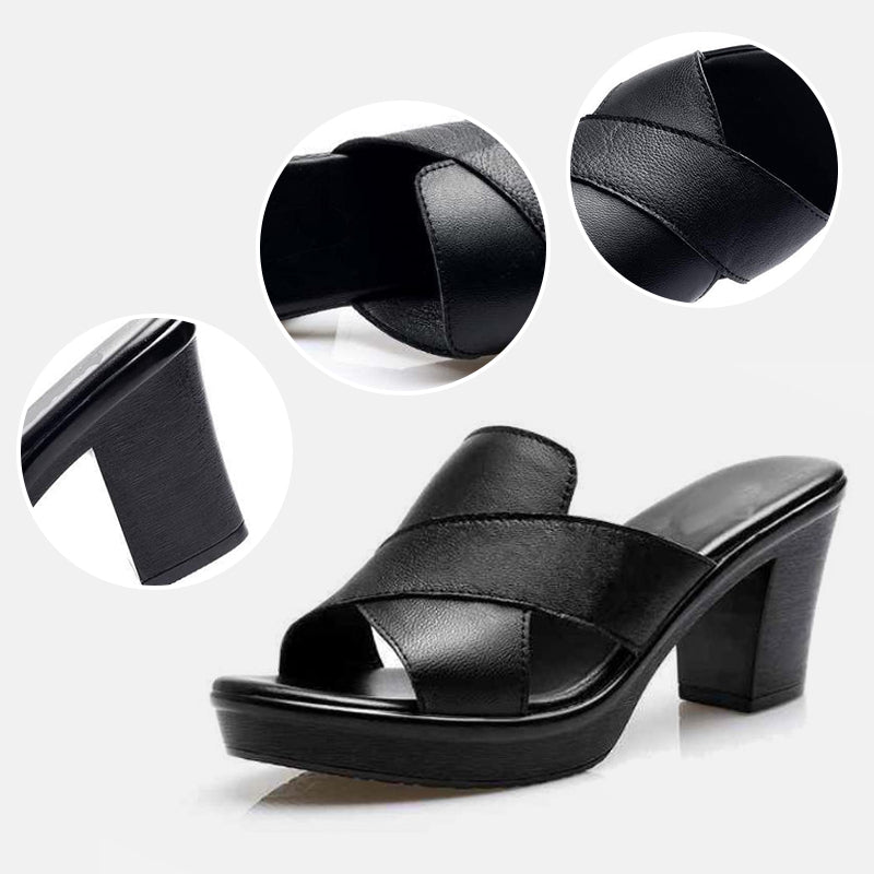 Sandales Femme avec Talon Bloc et Semelle Rembourrée Lucyle
