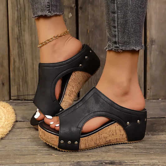 Sandales Femme avec Semelle en Liège Naturel Lucyle