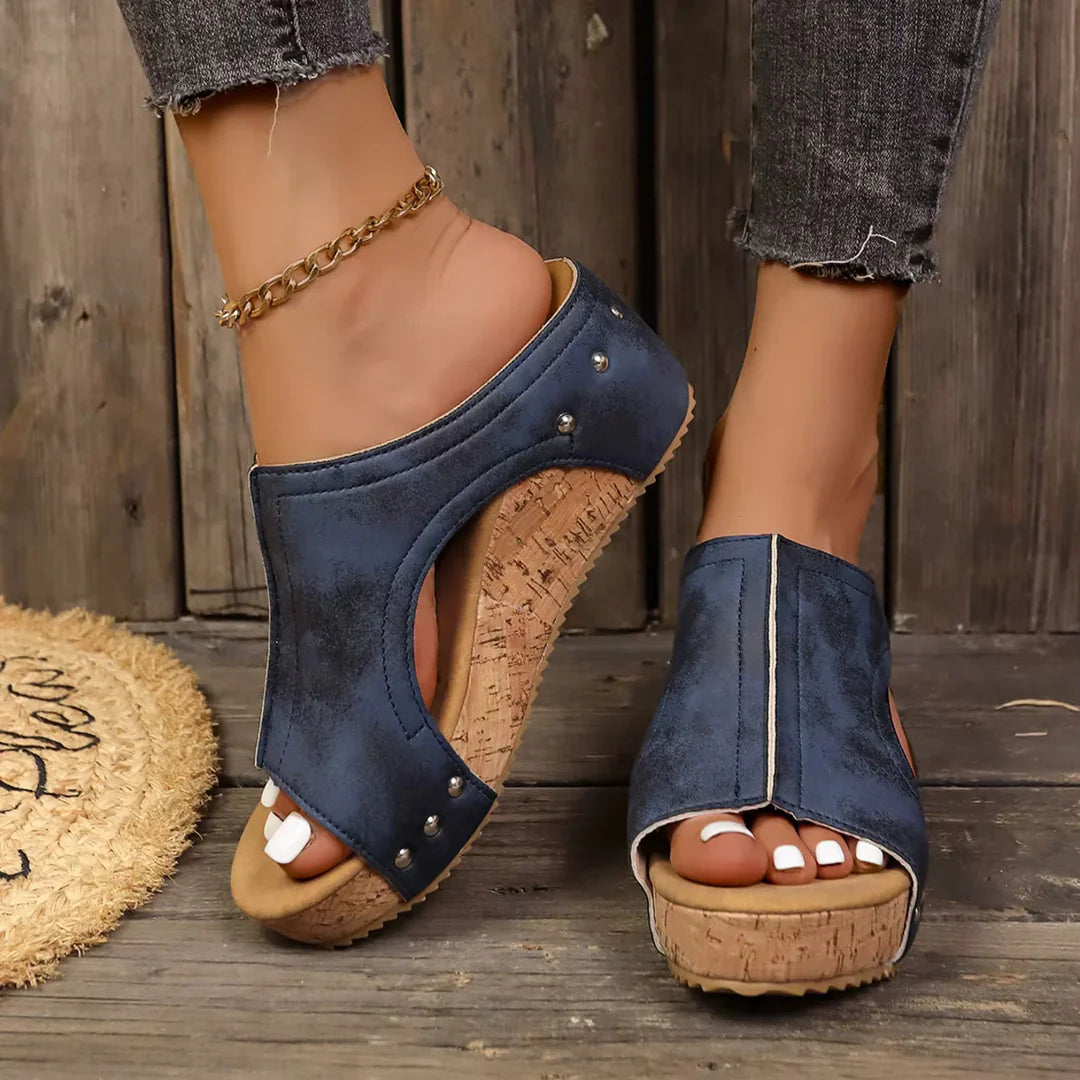 Sandales Femme avec Semelle en Liège Naturel Lucyle