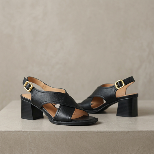 Sandales Femme avec Talon Bloc Sculptural Lucyle