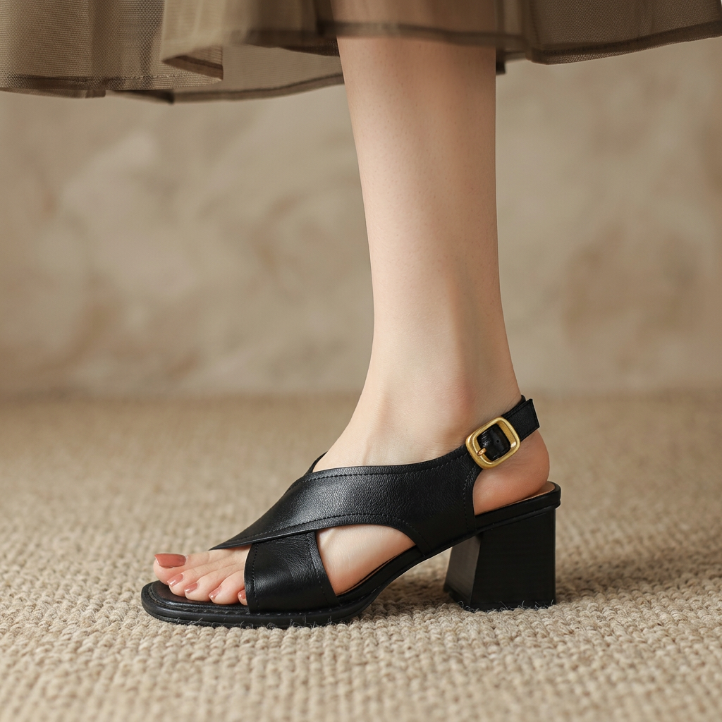 Sandales Femme avec Talon Bloc Sculptural Lucyle