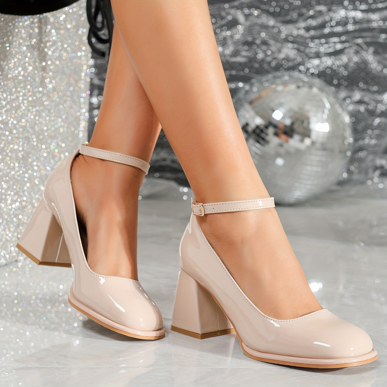 Sandales Femme avec Talon Bloc et Bride Réglable Lucyle